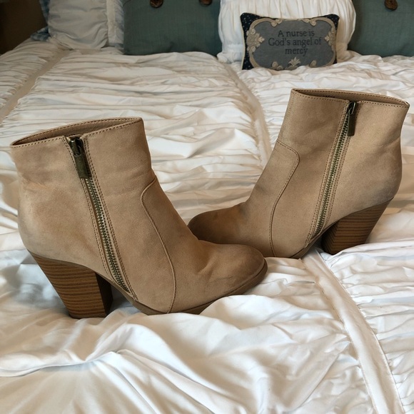 Tan Suede Booties - Picture 2 of 8